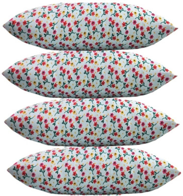 YABAN Polyester Fibre Abstract Sleeping Pillow Pack of 4(PRINTED)