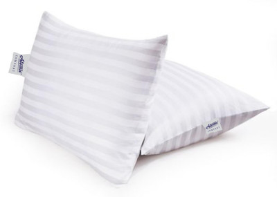 ATOMIC Microfibre Stripes Sleeping Pillow Pack of 2(White)