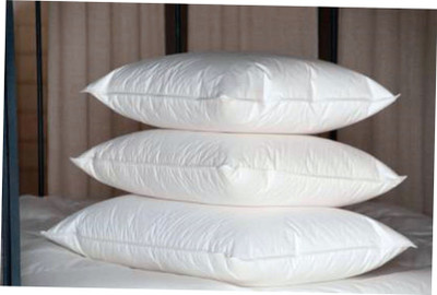 DONDA Microfibre Solid Sleeping Pillow Pack of 3(White)