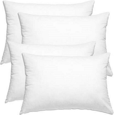 Napwing Microfibre Solid Sleeping Pillow Pack of 4(White)