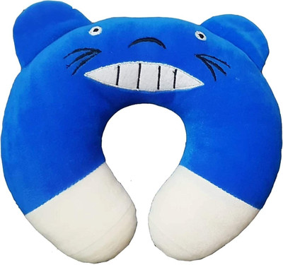 D Clouds Memory Foam Smiley Baby Pillow Pack of 1(Royal Blue)