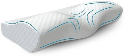 Snug Stuff Contour Memory Foam, Orthopedic For Neck Pain Cervical Pillow Memory Foam Solid Orthopaedic Pillow Pack of 1(White)