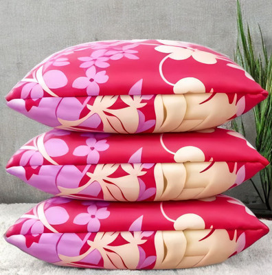 Urmila Creation Microfibre Sleeping Pillow Pack of 3 Solid LUXURY(Pink)