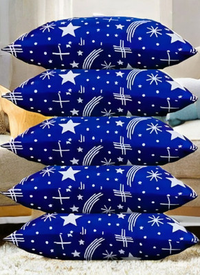 YPOLOIPO Polyester Fibre Sleeping Pillow Pack of 5 Solid LUXURY(Blue)