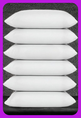 Urmila Creation Microfibre Sleeping Pillow Pack of 6 Solid LUXURY(White)