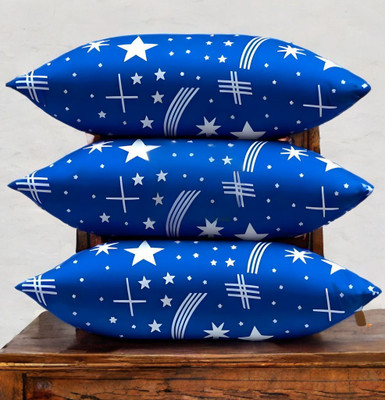 YPOLOIPO Cotton Sleeping Pillow Pack of 3 Solid LUXURY(Blue)