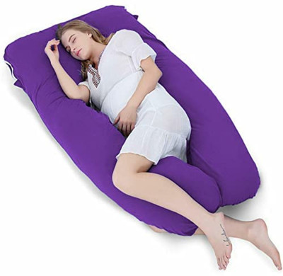 WINX Premium series Polyester Fibre Solid Pregnancy Pillow Pack of 1(Purple)