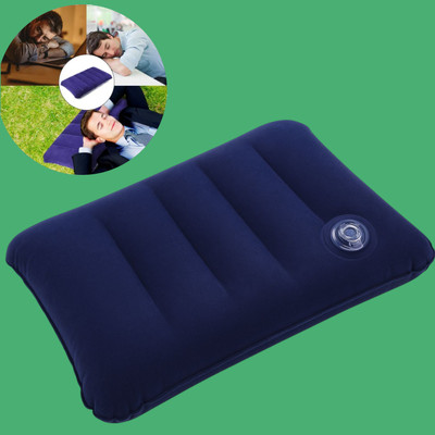 Naosucura Air Travel Pillow Pack of 1 Solid NaosuCura Snuggle Space(Blue)