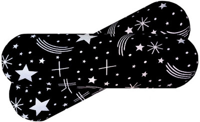 SANJU BROTHER Microfibre Abstract Bolster Pack of 2(Black)