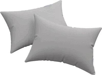 SIROKI BOND Microfibre Solid Sleeping Pillow Pack of 2(Silver)
