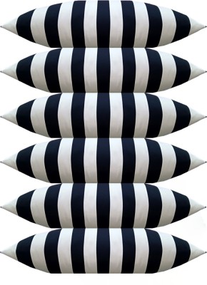 Swikon star Microfibre Stripes Sleeping Pillow Pack of 6(White)