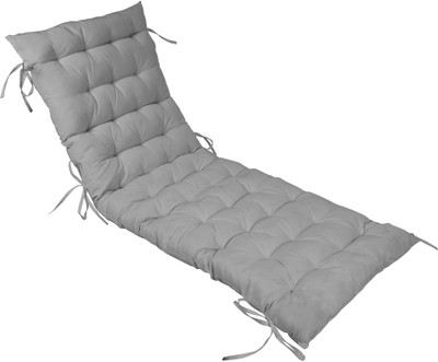 Vargottam Polyester Fibre Solid Chair Pad Pack of 1(Gray)