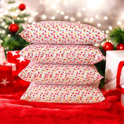 Cozy Palace Microfibre Sleeping Pillow Pack of 4 Solid(Multicolor)