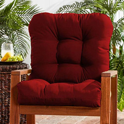 aeTHEric Microfibre Solid Chair Pad Pack of 2(Maroon)