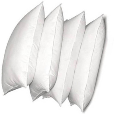 Napwing Microfibre Solid Sleeping Pillow Pack of 4(White)