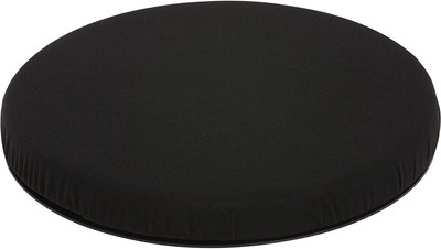 manshav Home Furnishing Memory Foam Solid Chair Pad Pack of 1(Black)
