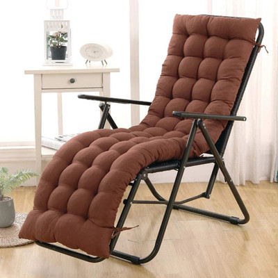 KUBER INDUSTRIES Microfibre Solid Chair Pad Pack of 1(Brown)