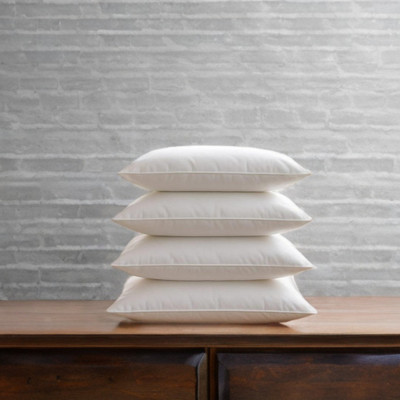 CATHROL Microfibre Sleeping Pillow Pack of 4 Solid(White)