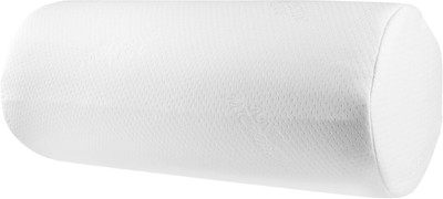 Hinmin Memory Foam Orthopaedic Pillow Pack of 1 Solid Memory Foam Orthopedic Bolster Pillow for Neck Back Support with Zip Cover(White)