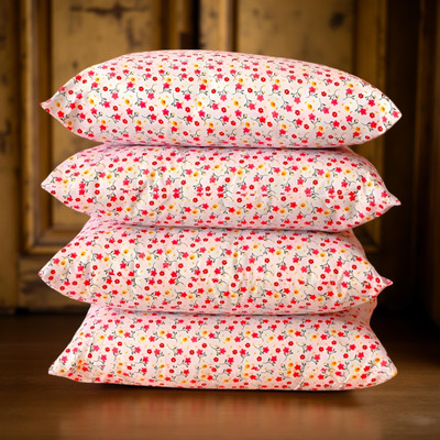 CIEZAR Microfibre Sleeping Pillow Pack of 4 Solid(Multicolor)