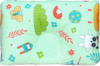 Little Boo Polyester Fibre Animals Baby Pillow Pack of 1(Green)
