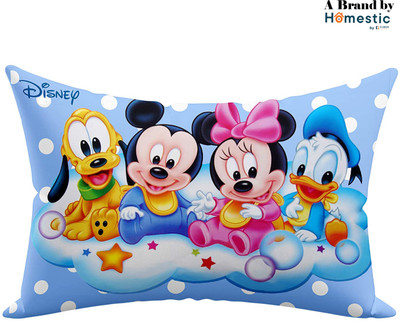 HOMESTIC by Kuber Industries Microfibre Solid Baby Pillow Pack of 1(Sky Blue)