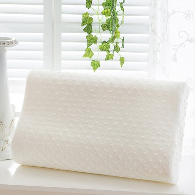 manshav Home Furnishing Memory Foam Solid Orthopaedic Pillow Pack of 4(White)