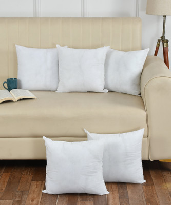 REST NEST Microfibre Solid Cushion Pack of 5(White)
