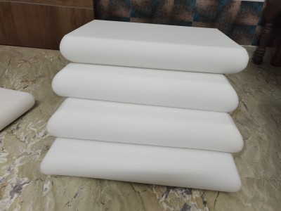 Golden SUPER SOFT SINGLE SHEET FOAM PILLOW 04 Foam Solid Sleeping Pillow Pack of 4(White)