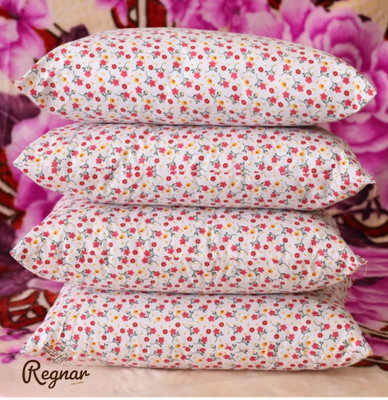 Regnar Cotton Sleeping Pillow Pack of 4 Solid Luxury(Multicolor)