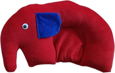 MARQUEONN Mustard Seeds Animals Baby Pillow Pack of 1(Red)