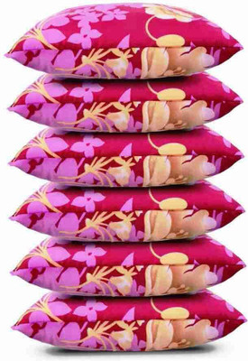 Urmila Creation Polyester Fibre Sleeping Pillow Pack of 6 Abstract LUXURY(Pink)