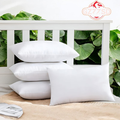 GZZZSD Memory Foam Solid Sleeping Pillow Pack of 4(White)