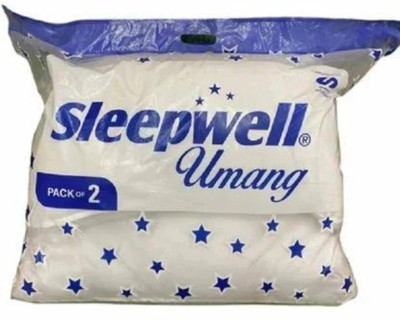 Sleepwell Microfibre Solid Sleeping Pillow Pack of 2(White)