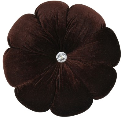 alden cushion set bedroom and soffa set Microfibre Floral Cushion Pack of 1(Brown)