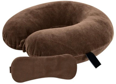 JSR Fashion Polyester Fibre Abstract Travel Pillow Pack of 1(Multicolor)