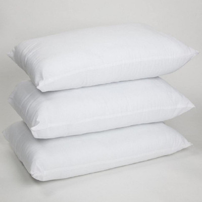 ROYALREOX Cotton Sleeping Pillow Pack of 3 Solid(White)