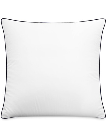 GIGLICK Superb Soft Fluffy Hollow Fibre Sqaure Cushions for Chair/Sofa/Bed/Living Room Microfibre Solid Cushion Pack of 1(White)