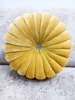 Shri Ganesh Handloom Microfibre Cushion Pack of 1 Solid(Yellow)
