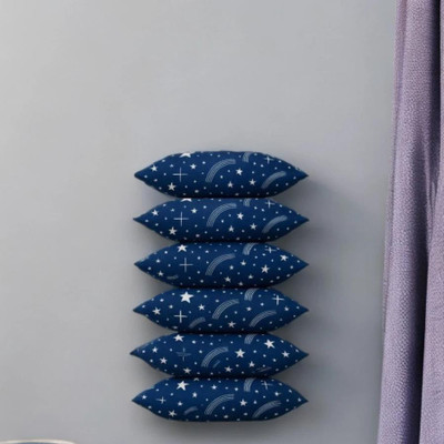 CATHROL Microfibre Sleeping Pillow Pack of 6 Abstract 004(Blue)