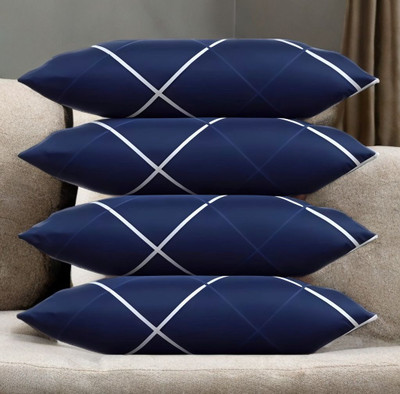Urmila Creation Polyester Fibre Sleeping Pillow Pack of 4 Solid LUXURY(Blue)