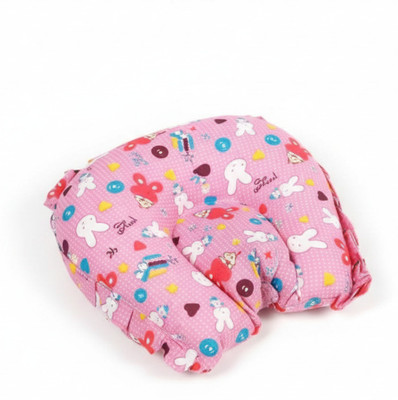 jktraders Cotton Baby Pillow Pack of 1 Animals(Pink)