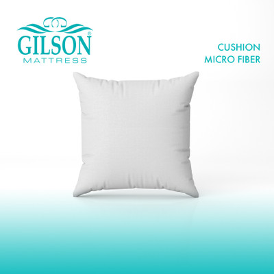 Gilson 18 x 18 Inch Microfibre Solid Cushion Pack of 1(White)