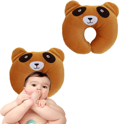 Varnar Baby Head Support Pillow Microfibre Toons & Characters Baby Pillow - Neck Pillow(Brown)