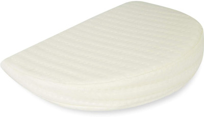 Dormyo Junior Baby Crib Half Wedge Memory Foam Pillow for Acid Reflux Memory Foam Solid Baby Pillow Pack of 1(White)