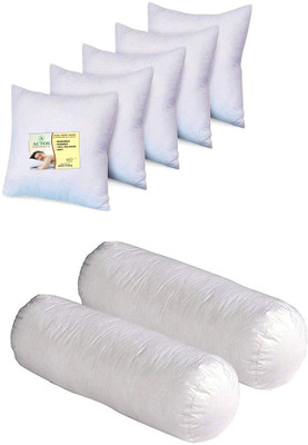 ACTOS Microfibre Solid Bolster Pack of 7(White2)