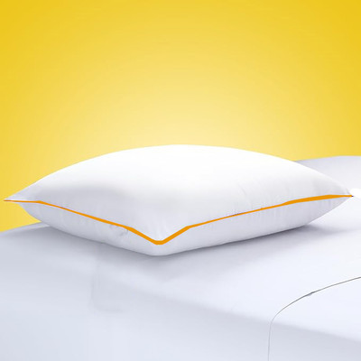 Pisaganj Microfibre Solid Orthopaedic Pillow Pack of 1(Orange)