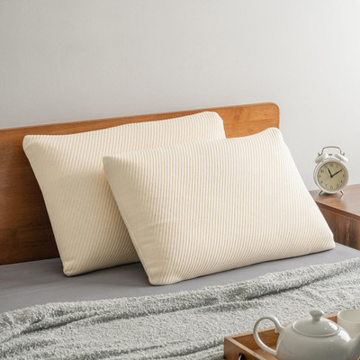 Wakefit Latex Solid Sleeping Pillow Pack of 2(White)