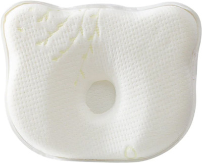 Zaxty Memory Foam Floral Baby Pillow Pack of 1(White)