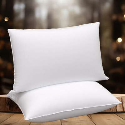 VJSTAR Microfibre Sleeping Pillow Pack of 2 Solid(White)